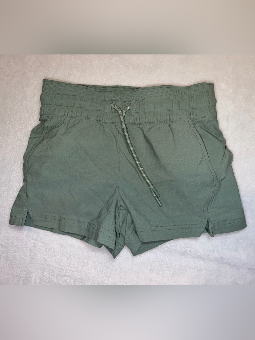 Avalanche Olive Green Drawstring Athletic Shorts